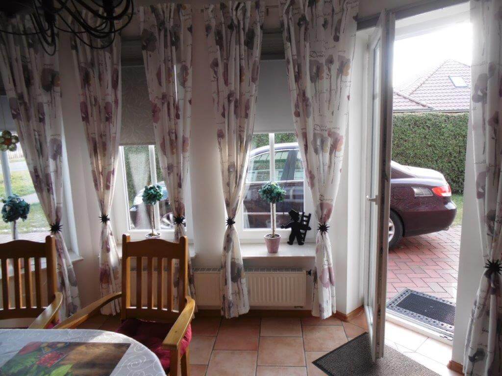 Blick auf die Terrasse Ferienwohnung Ricada Papenburg